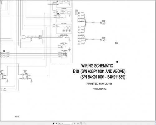 Bobcat Compact Excavator E10 Electric and Hydraulic Schematic 1