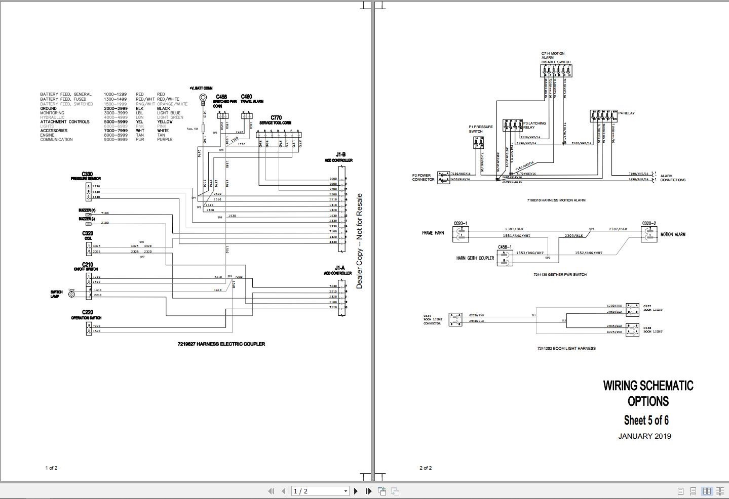 Bobcat Compact Excavator E45 Electric and Hydraulic Schematic | Auto ...