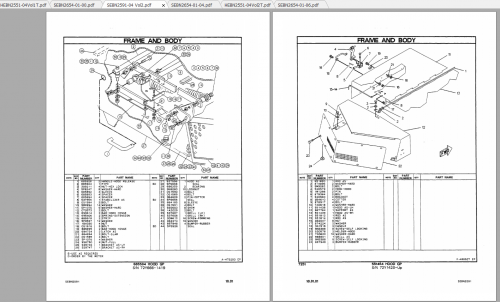 CAT Forklift V300B V330B Spare Parts Manual 2