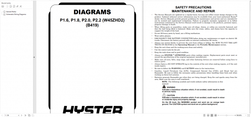 Hyster Class 3 B419 (W45ZHD2) Service Manual 09 (1)