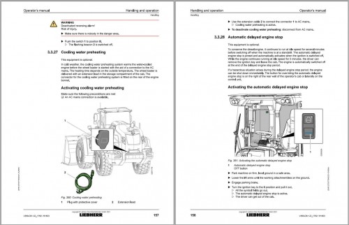 Liebherr Wheel Loader L580 Operator Manual 12270377 2021