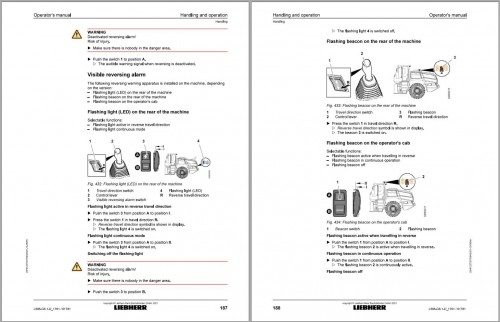 Liebherr Wheel Loader L586 Operator Manual 12270375 2021