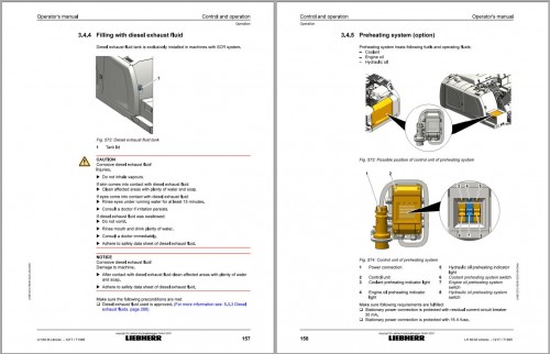 Liebherr Wheeled Excavator LM60M Litronic Operator Manual 12212183 2021