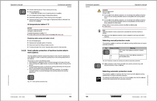 Liebherr Wheeled Excavator R940 Demolition Operator Manual 12269910 2021