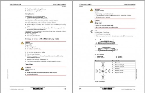 Liebherr Wheeled Excavator LH60M Timber Litronic Operator Manual 12214855 2021