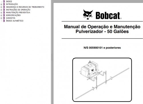 Bobcat Sprayer Operation & Maintenance Manual 6903168 PT