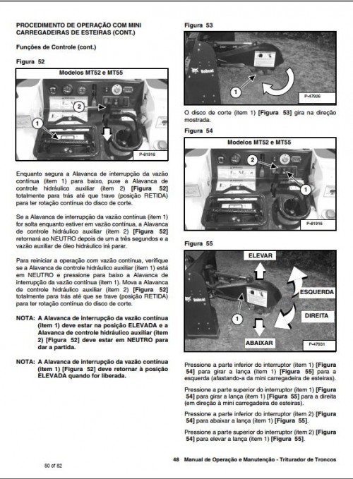 Bobcat Stump Grinder SG30 Operation & Maintenance Manual 6902662 PT 1