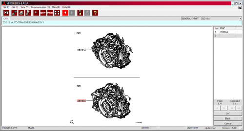 Mitsubishi ASA General Export 10.2022 Spare Parts Catalog Database 3