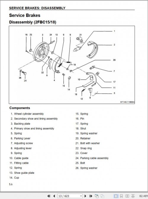 Mitsubishi Forklift 2FBC18 Service Manual 1