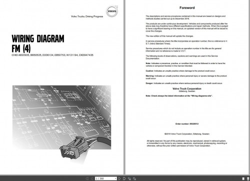 Volvo FM (4) Truck Wiring Diagrams 89328512 2016 1