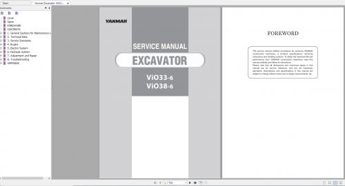 Yanmar Construction Machines Collection PDF All Models Service Manual, Parts Catalog & Schematic 2