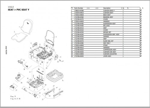 Yanmar Mini Excavator ViO33 6 Parts Catalog 1
