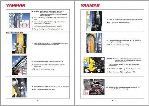 Yanmar Safety Valves Kit KGC3200 KGC32000 YPR Installation Instructions 1