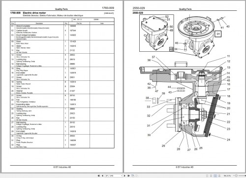 BT Forklift OS 1.0 Parts Catalog EN SV DE FR 1