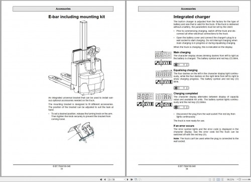 BT Forklift Staxio SWE080L Operator's Manual 1