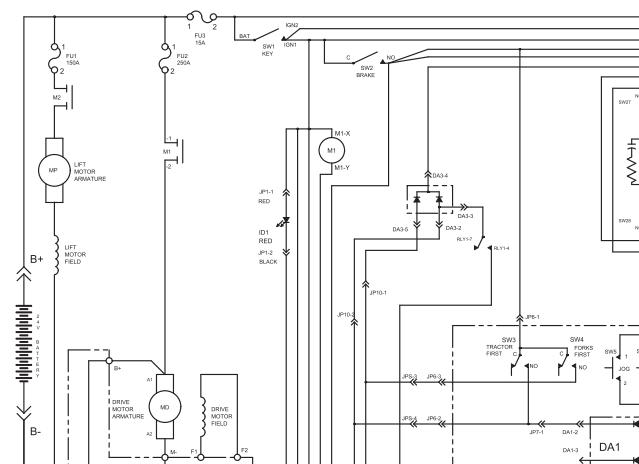 Toyota Forklift 7HBE30 7HBE40 Schematic Diagram | Auto Repair Manual ...