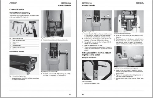 Crown Pallet PTH50 Scissors Lift Parts Catalog, Service Manual 1