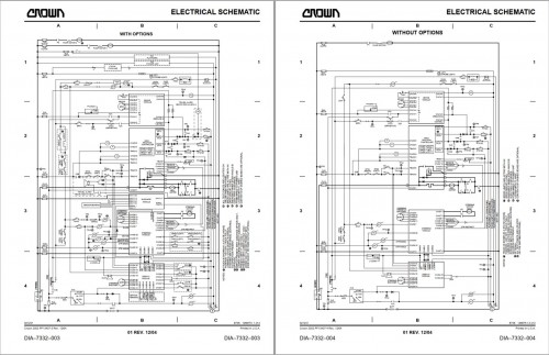 Crown Stock Picker SP 3200 Parts Catalog, Service Manual 1