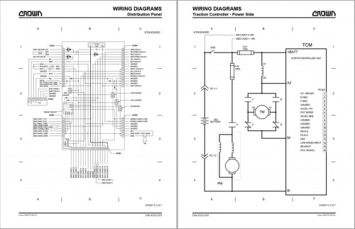 Crown Walkie Stacker WE WS 2300 Parts Catalog, Service Manual 1