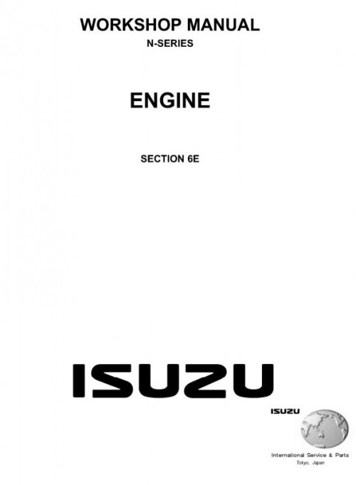Isuzu Truck NR05 06 01 E Workshop Manual