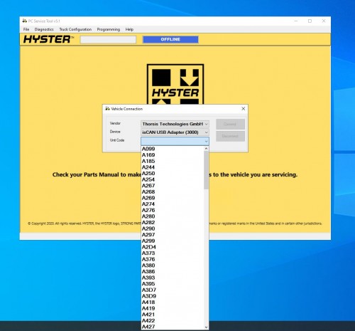 Hyster PC Service Tool v5.1 01.2023 Diagnostic Software DVD 3