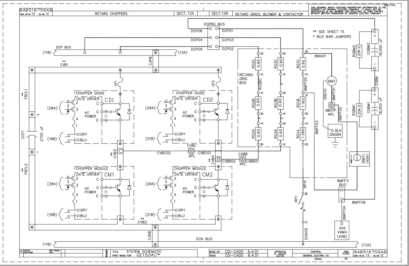 Caterpillar AC Wheel 17KG527B1 Drive System Schematic Diagram BI617343 ...