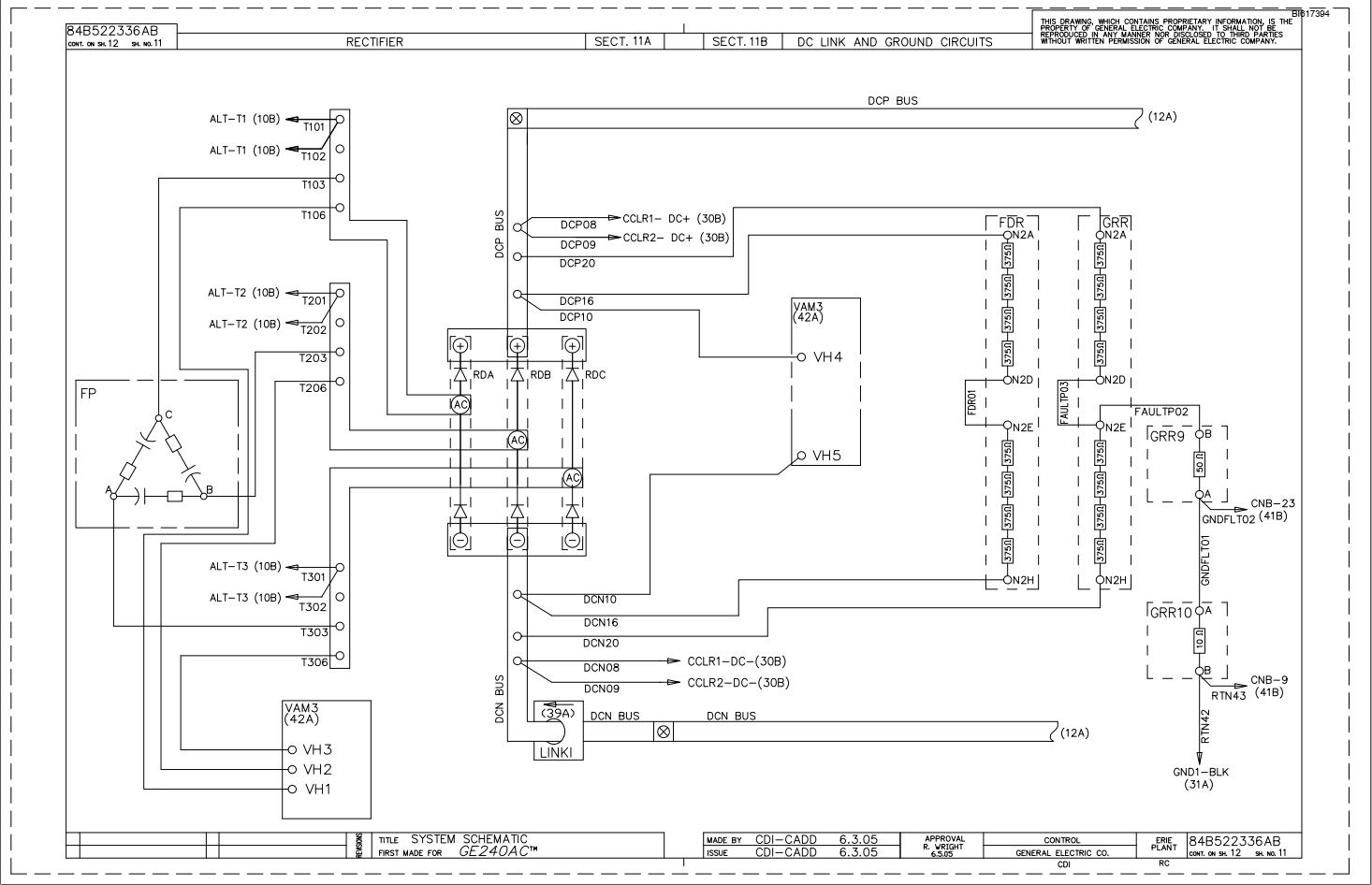 Caterpillar AC Wheel 17KG535B1 Drive System Schematic Diagram BI617394 ...