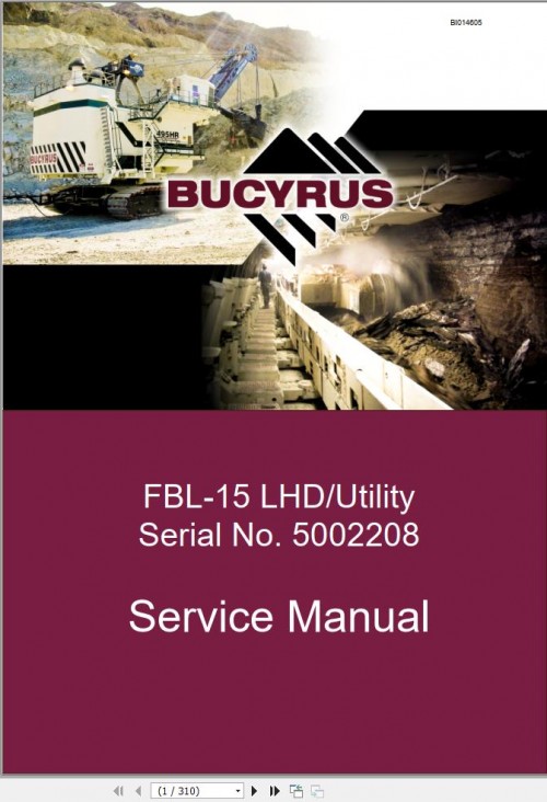 Caterpillar Utility Vehicle FBL 15 Service Manual