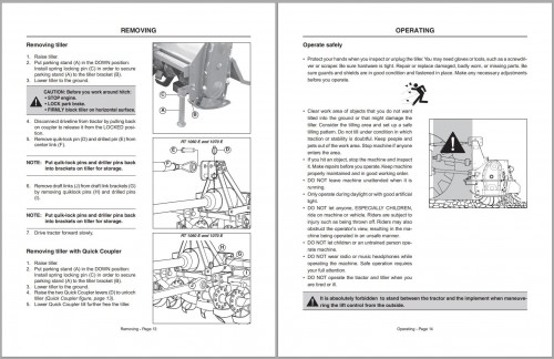 Frontier Rotary Tillers RT1060E RT1070E Operator's Manual 2