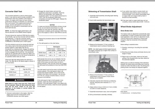 Daewoo Power Train D50S 5 to G70S 5 Service Manuals SB4274E00 1