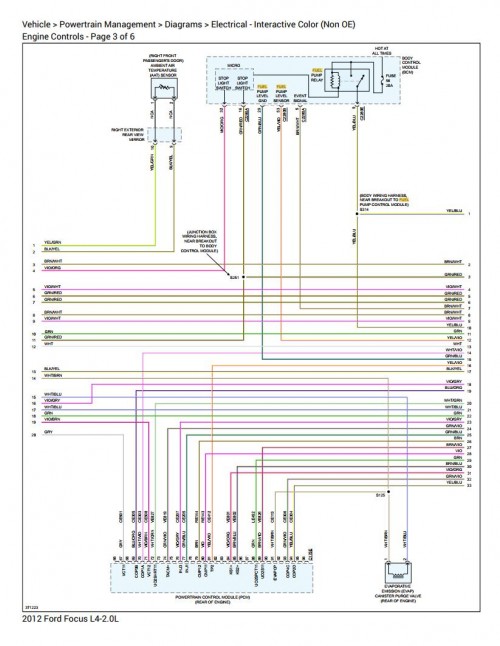 Ford Focus 2012 L4 2.0L Engine Controls Electrical Diagrams L4 2 (2)