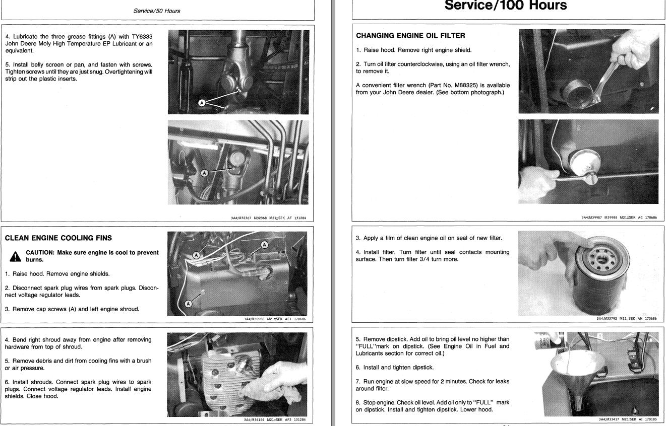 John Deere Lawn And Garden Tractors 316 318 420 Operators Manual Auto Repair Manual Forum 0688