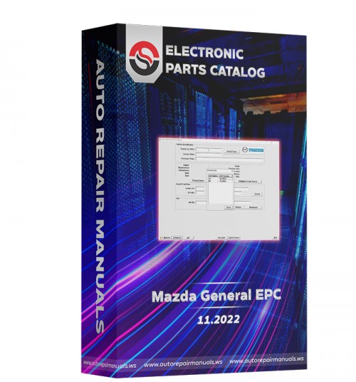 Mazda General EPC 11.2022 Spare Parts Catalog DVD COVER
