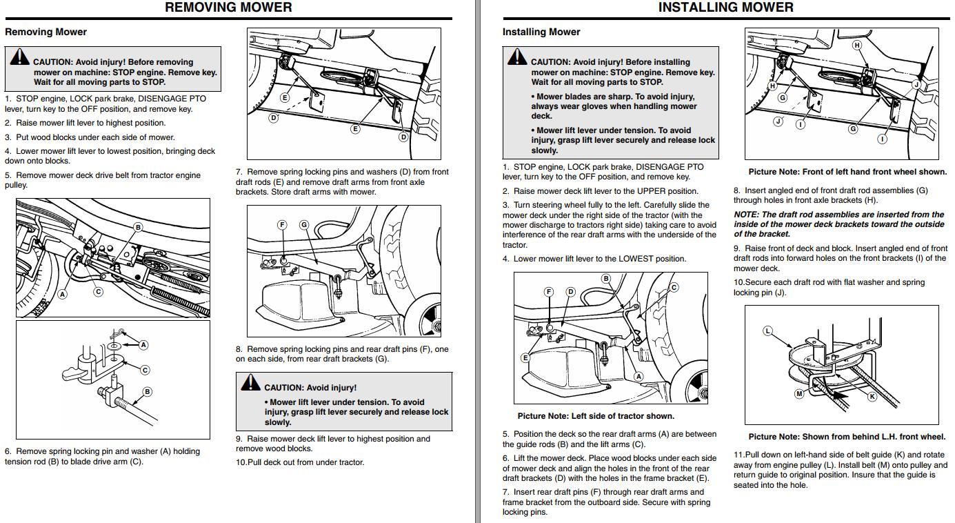 John Deere Lawn Tractors SABO97-14HS SABO107-17HS Operator's Manual EN ...