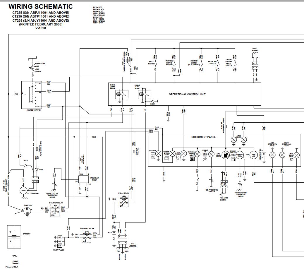 Bobcat Compact Tractor CT230 Electrical and Hydraulic Schematic | Auto ...