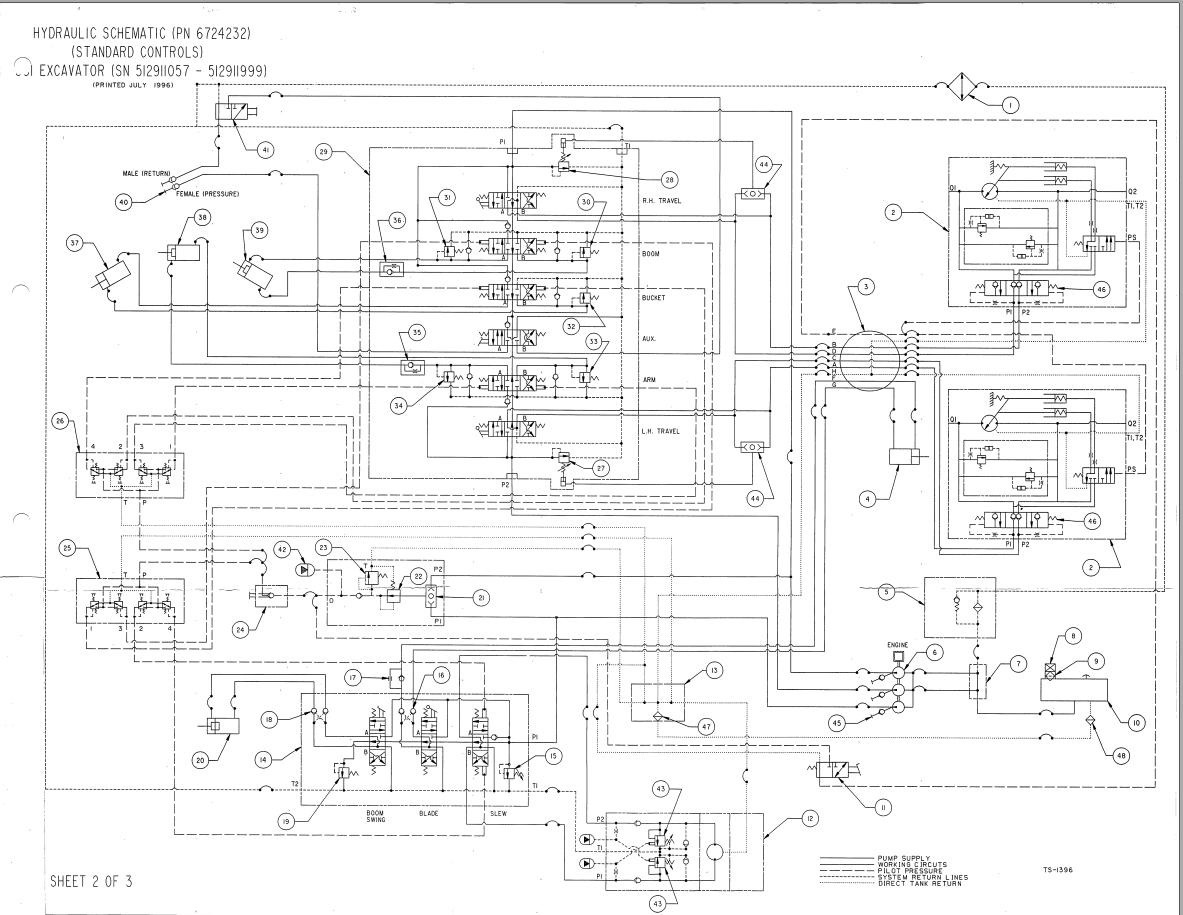 Bobcat Excavator 331 331E 334 Electrical and Hydraulic Schematic | Auto ...