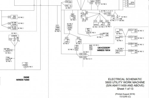 Bobcat Toolcat 5600 F Series Electrical and Hydraulic Schematic 1