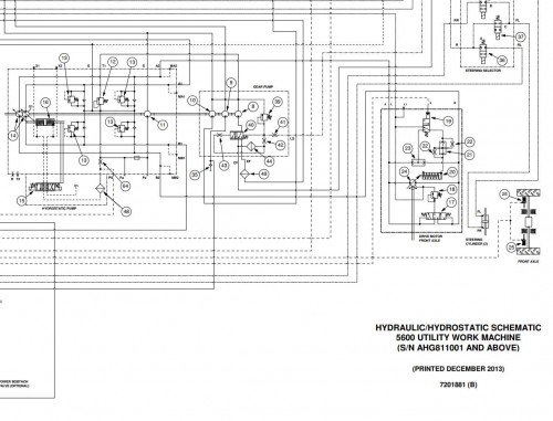 Bobcat Toolcat 5600 G Series Electrical and Hydraulic Schematic