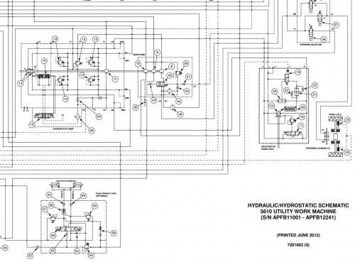 Bobcat Toolcat 5610 F Series Electrical and Hydraulic Schematic