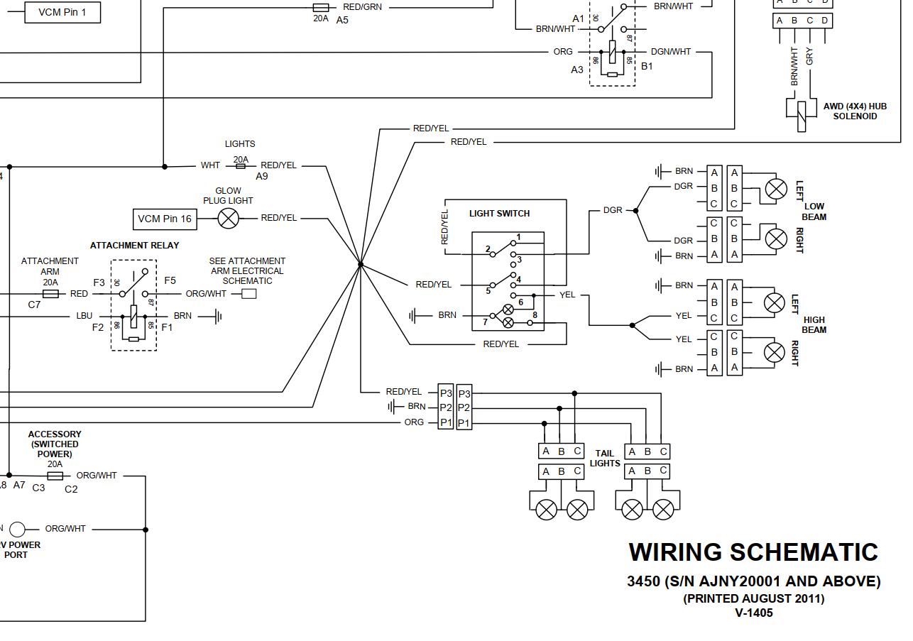 Bobcat Utility Vehicle 3450 Electrical and Hydraulic Schematic | Auto ...