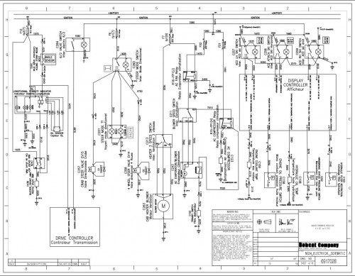 Bobcat VersaHANDLER V417 Electrical and Hydraulic Schematic