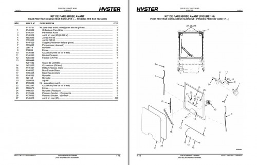 Hyster Forklift A380 H2.0XT H2.5XT H3.0XT Spare Parts Catalog FR (2)