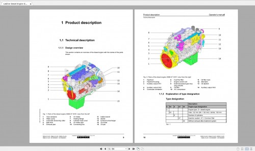 Liebherr Diesel Engines 4.2GB PDF Operating Service Manuals 4