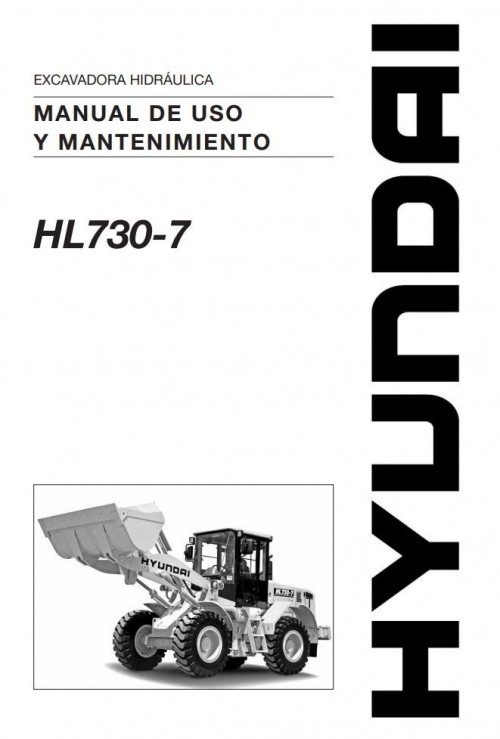 011 Hyundai Excavator HL730 7 Operator Manual ES