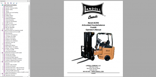 Landoll Bendi Drexel Forklift Trucks 12.8GB Operator Maintenance Parts Manuals & Schematic PDF 9