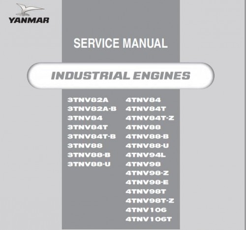 Yanmar Engine Tier3 Operator Workshop Manual