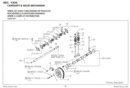 Nissan Engine K15 K21 K25 Parts Manual 1