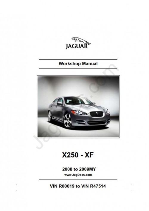 Jaguar X25 XF Workshop Manual 2008 to 2009MY (1)