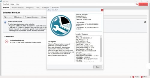 Volvo Tech Tool PTT 2.8.181 Updated 04.2023 Diagnostic Software 1