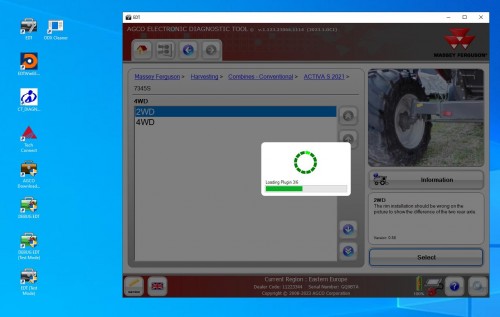 AGCO EDT Electronic Diagnostic Tool Updated 03.2023 Diagnostic Software VMware 4